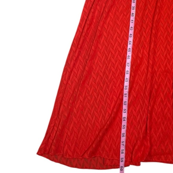 ANTHROPOLOGIE SACHIN & BABI CECELIA TIE-NECK MAXI DRESS SIZE 4 RED-ORANGE - Picture 12 of 12
